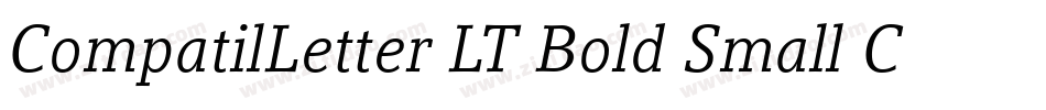 CompatilLetter LT Bold Small Caps字体转换